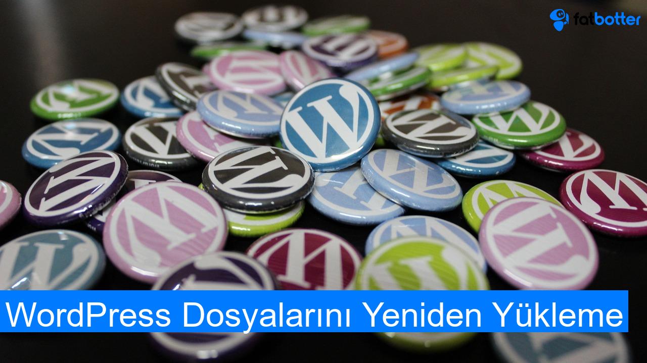 WordPress Dosyalarını Yeniden Yükleme